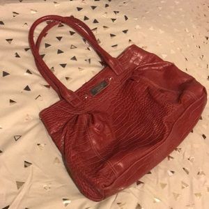 Nine West Croc-embossed shoulder bag